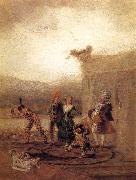 Francisco Goya Strolling Players oil painting artist